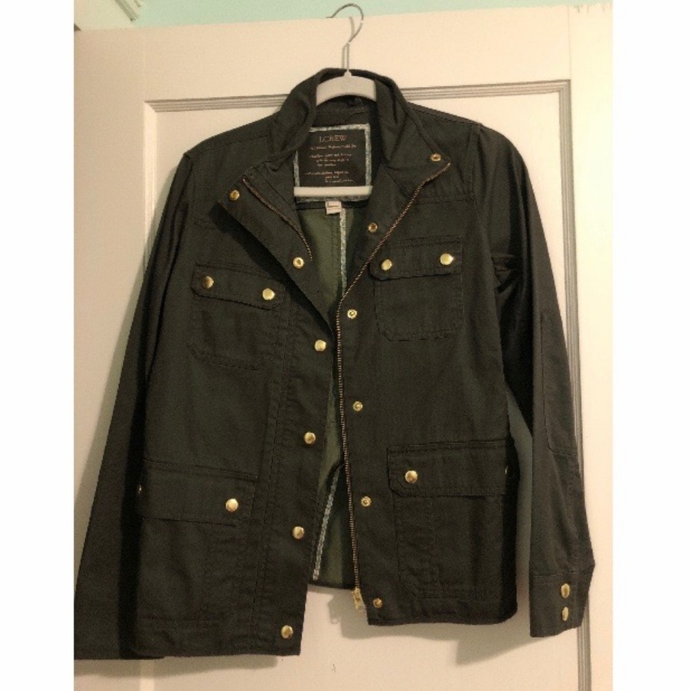 Army Green J Crew Jacket size xs